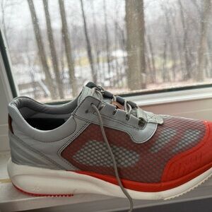 Johnston & Murphy Gray and Red Sneakers